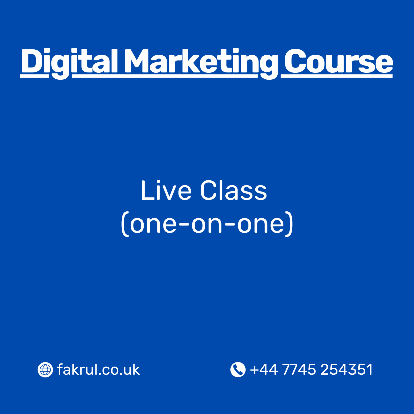 Digital Maketing Course