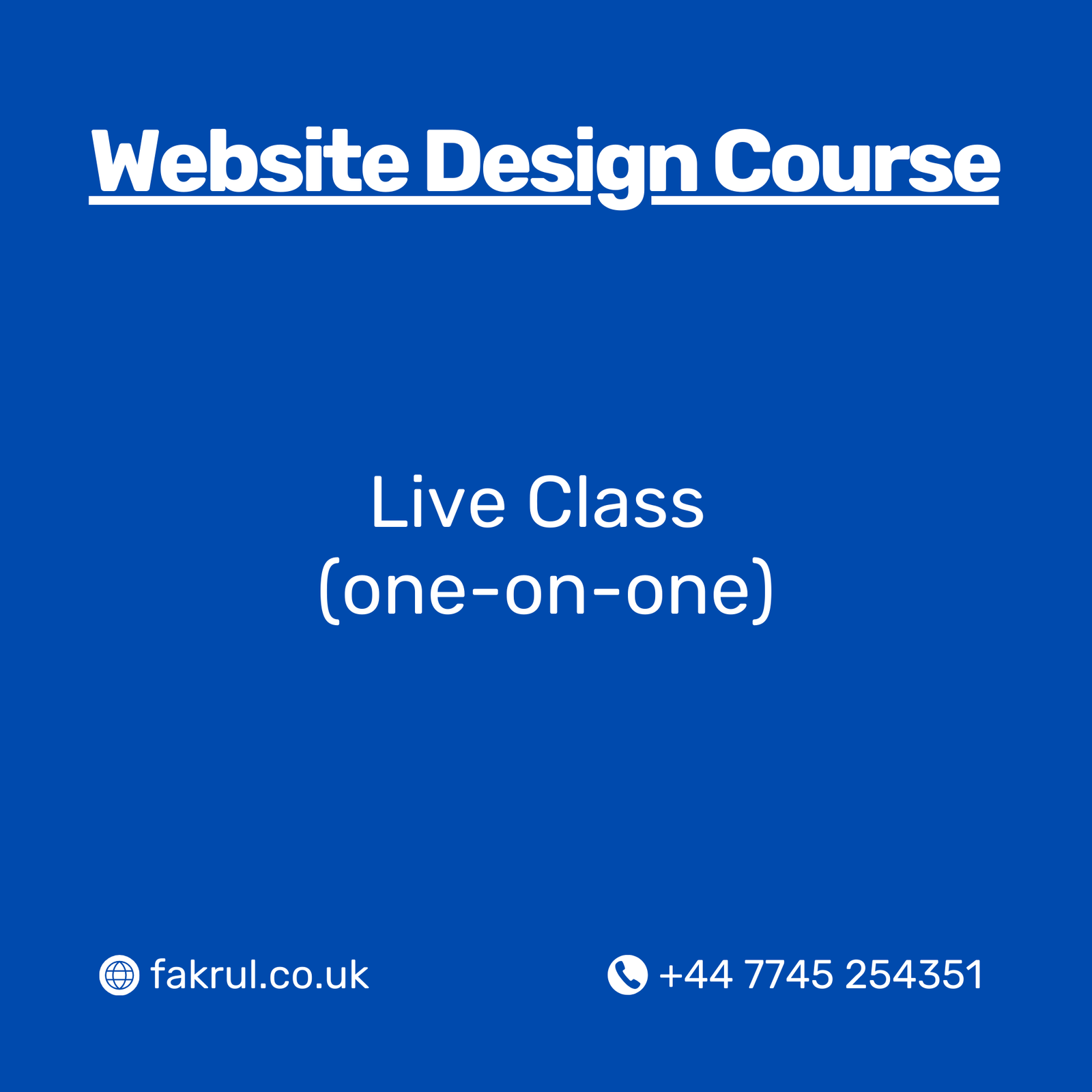 Website Design Course